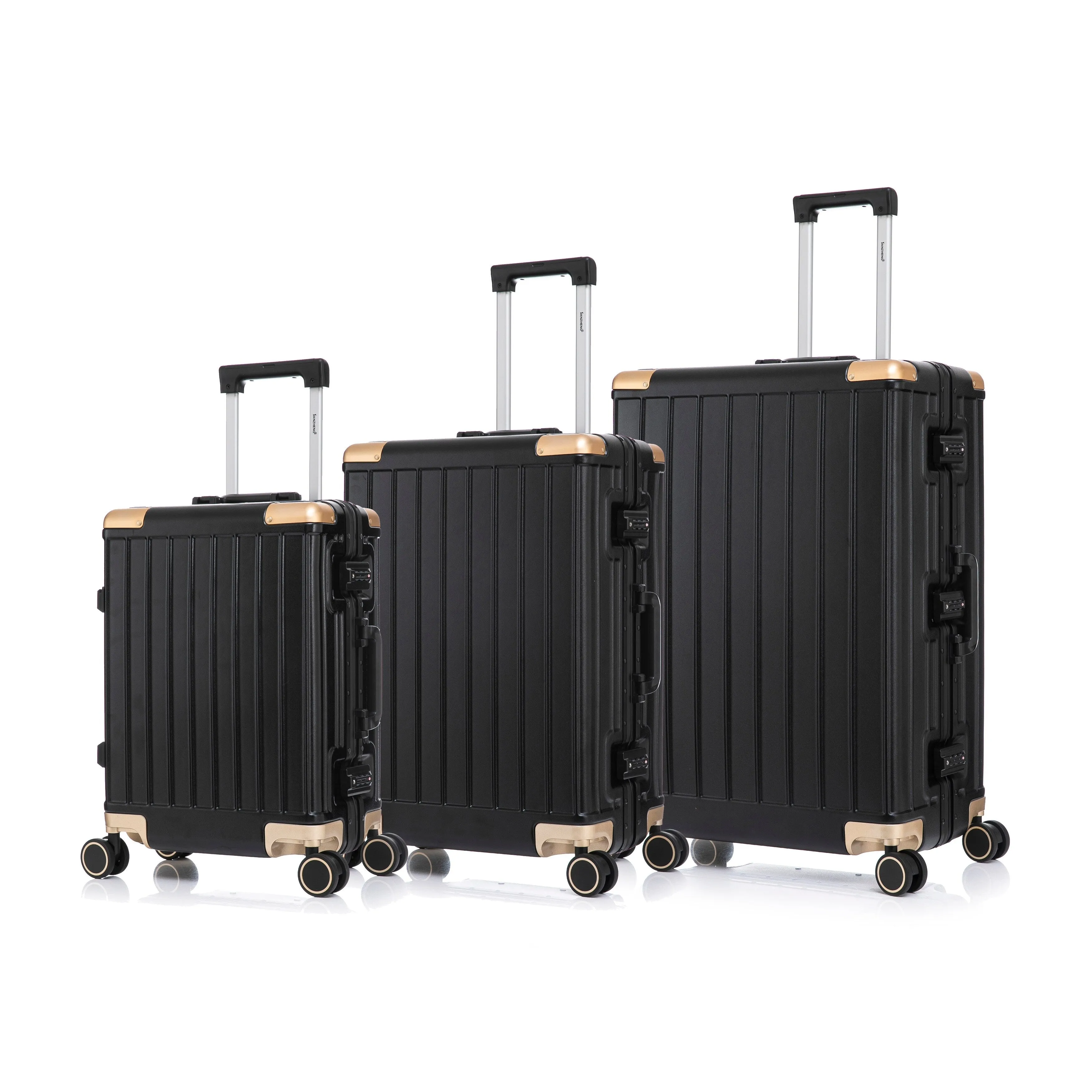 20/24/28 inch Luggage Set with Adjustable Handle and Swivel Wheels