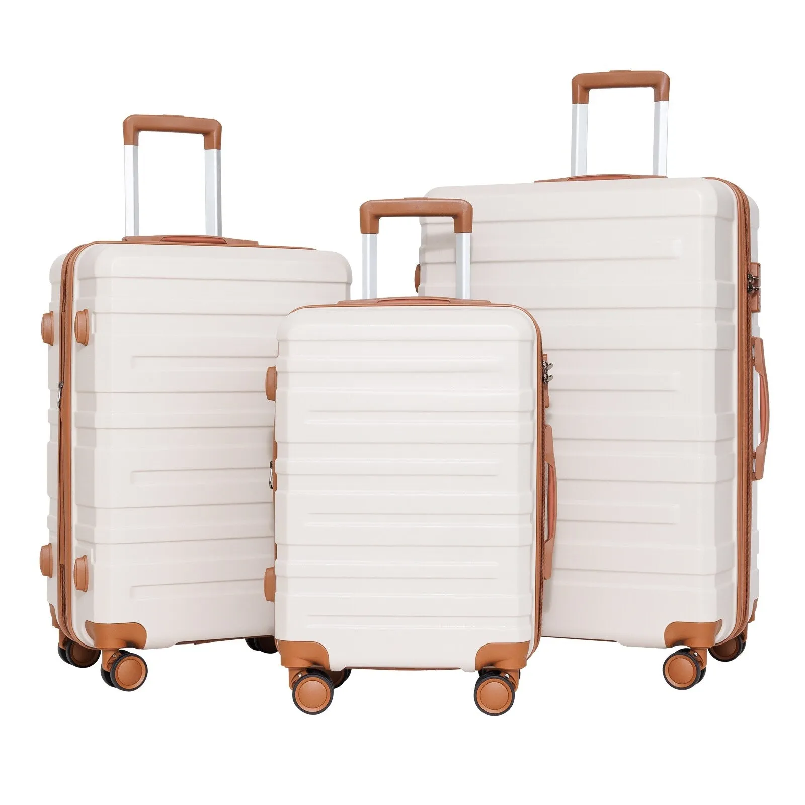 28/24/20 Luggage Sets with Dual Spinner Wheels, Hardshell Expandable Luggage with Tsa Approved Lock