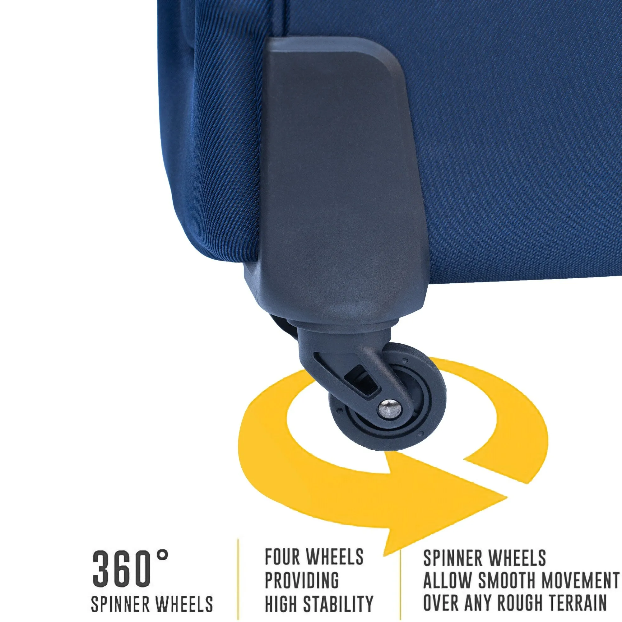 2pcs Softsided Suitcase Set w/Universal Wheels & Oxford Cloth Backpack