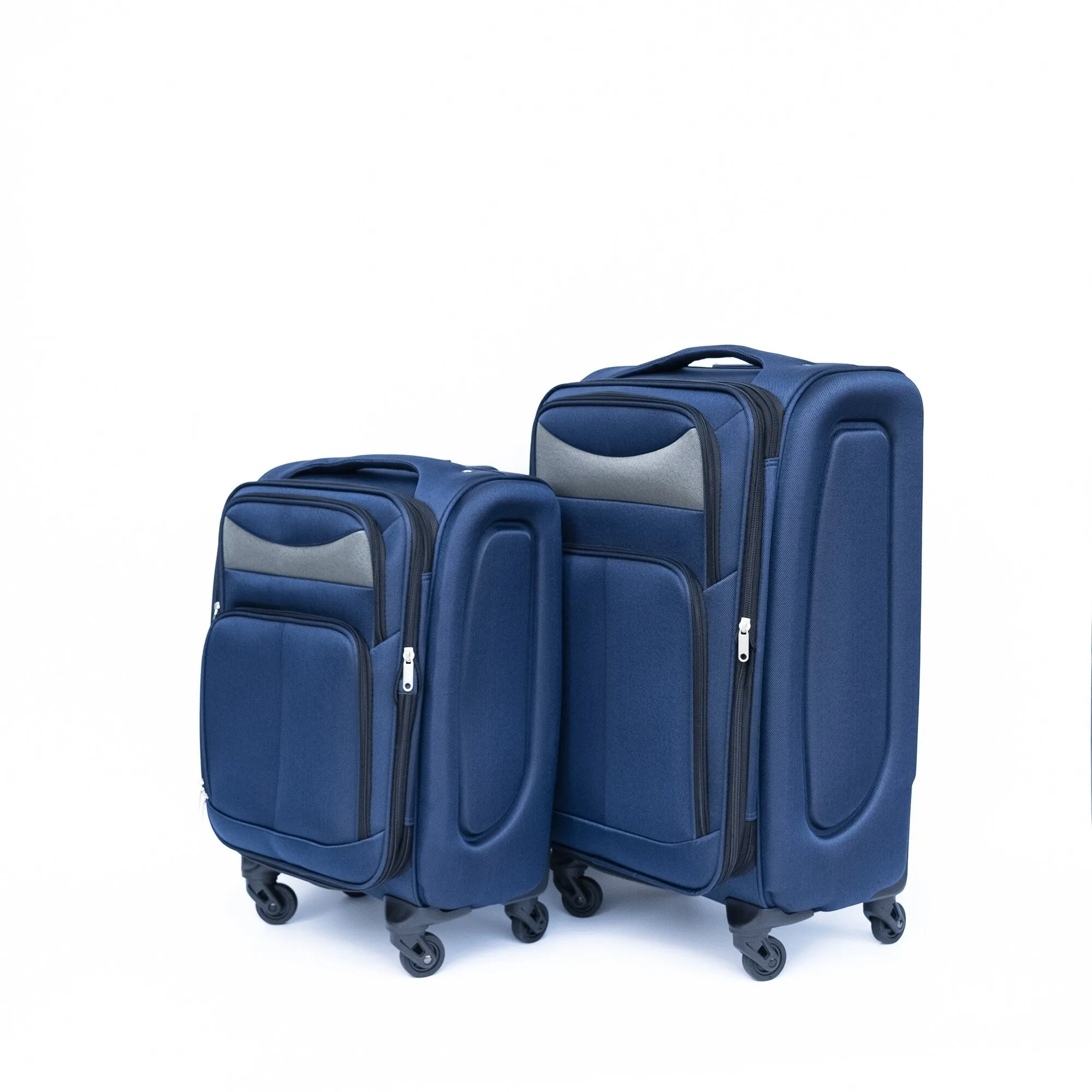 2pcs Softsided Suitcase Set w/Universal Wheels & Oxford Cloth Backpack