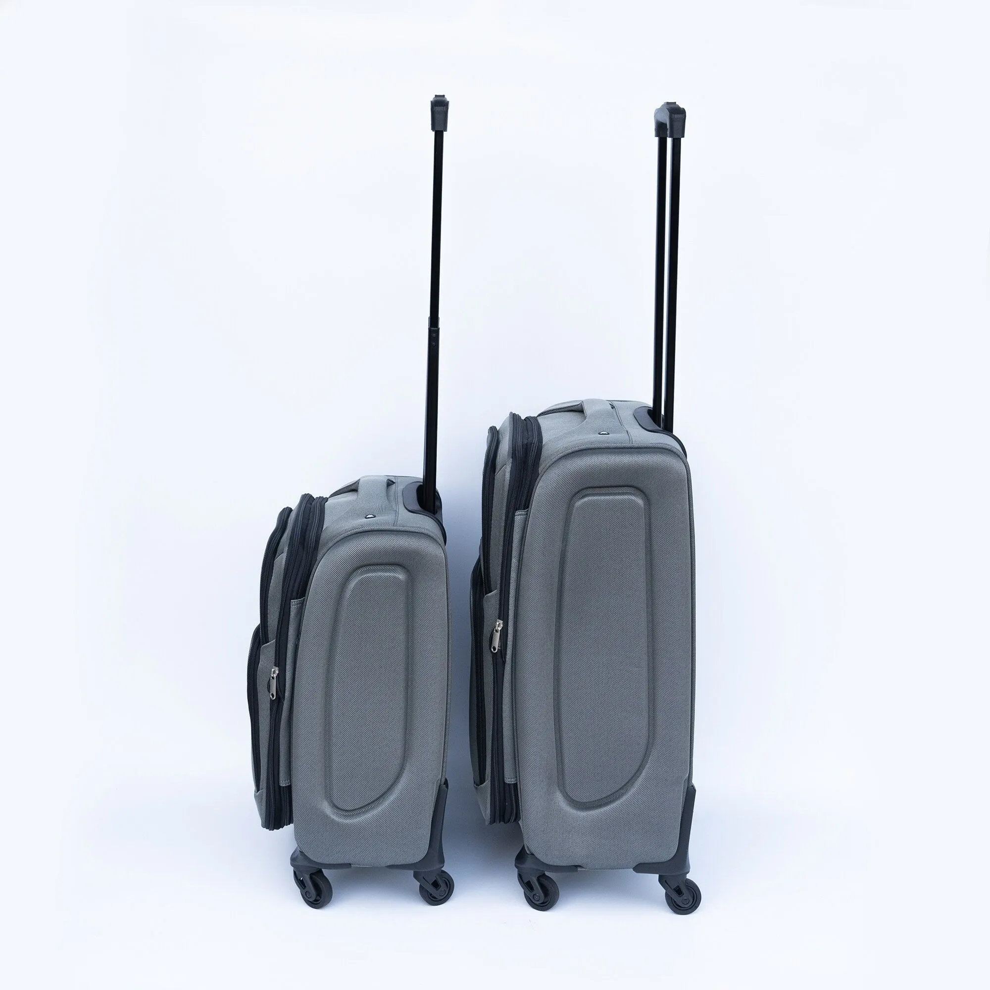2pcs Softsided Suitcase Set w/Universal Wheels & Oxford Cloth Backpack