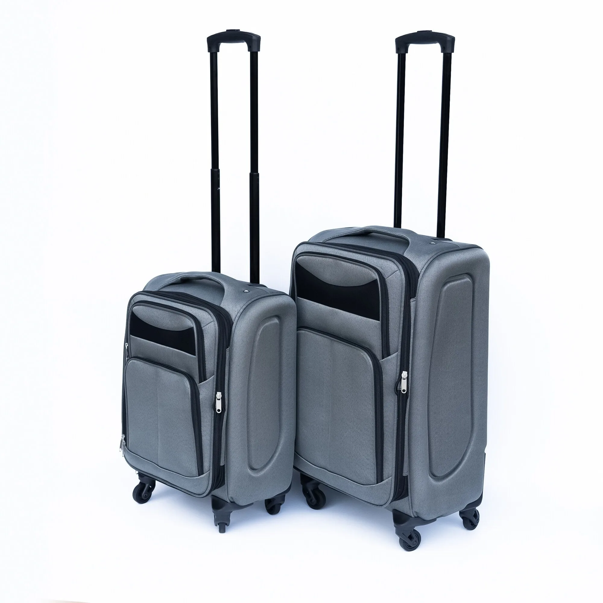 2pcs Softsided Suitcase Set w/Universal Wheels & Oxford Cloth Backpack