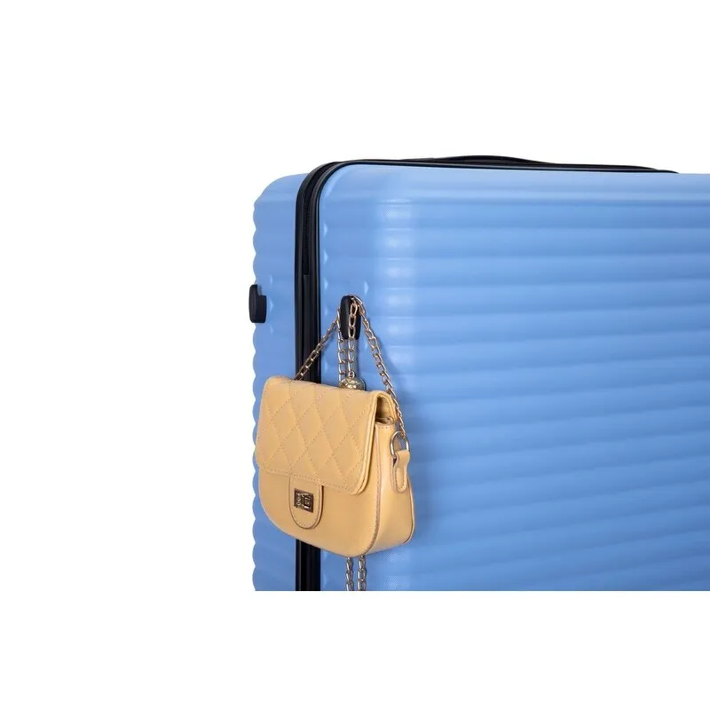 3 Piece ABS Lightweight Suitcase Luggage Sets with Two Hooks,TSA Lock