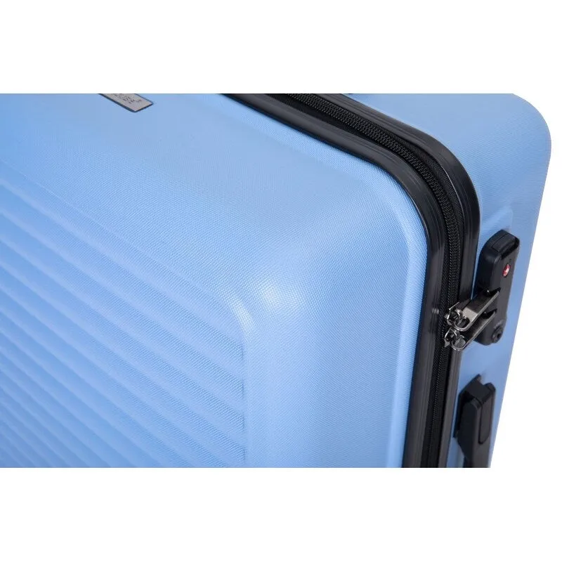 3 Piece ABS Lightweight Suitcase Luggage Sets with Two Hooks,TSA Lock
