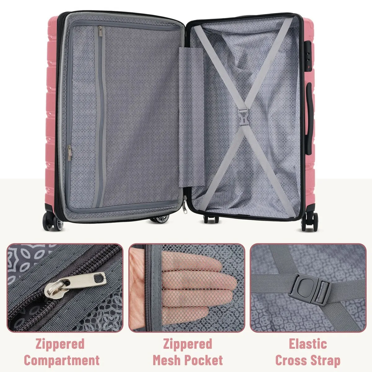 3 Piece Luggage Set Suitcase Set