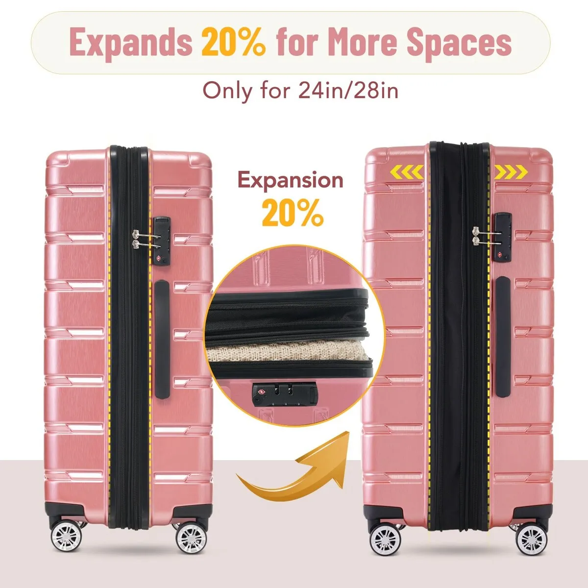3 Piece Luggage Set Suitcase Set