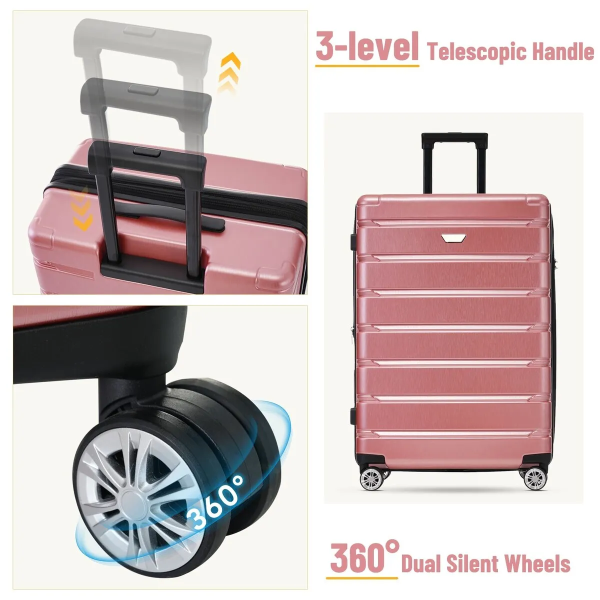3 Piece Luggage Set Suitcase Set