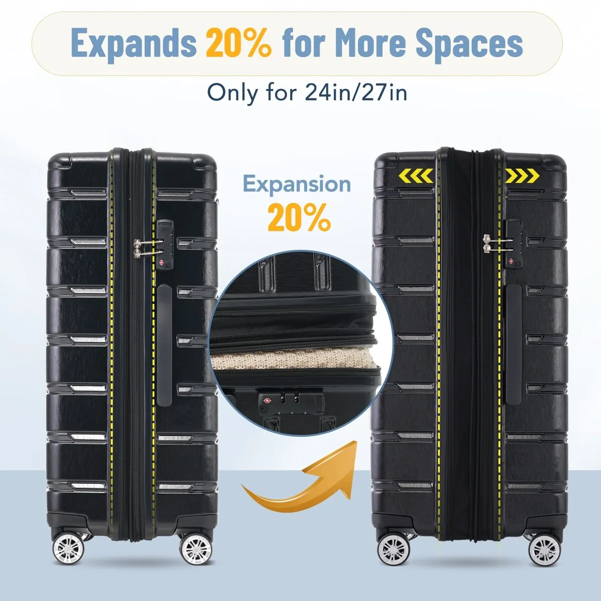 3 Piece Luggage Set Suitcase Set