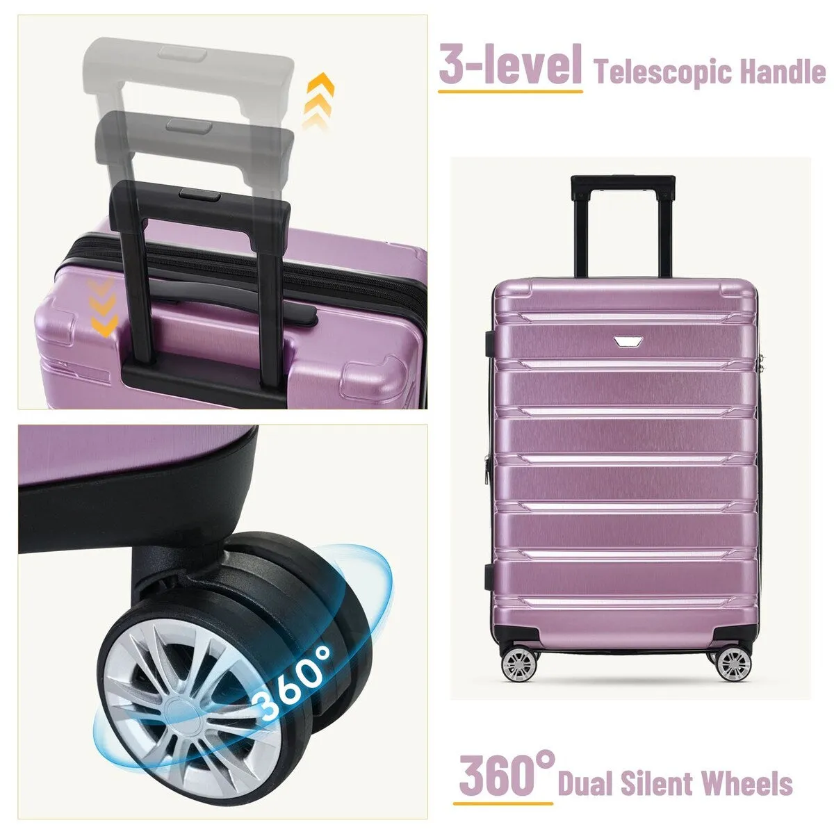3 Piece Luggage Set Suitcase Set