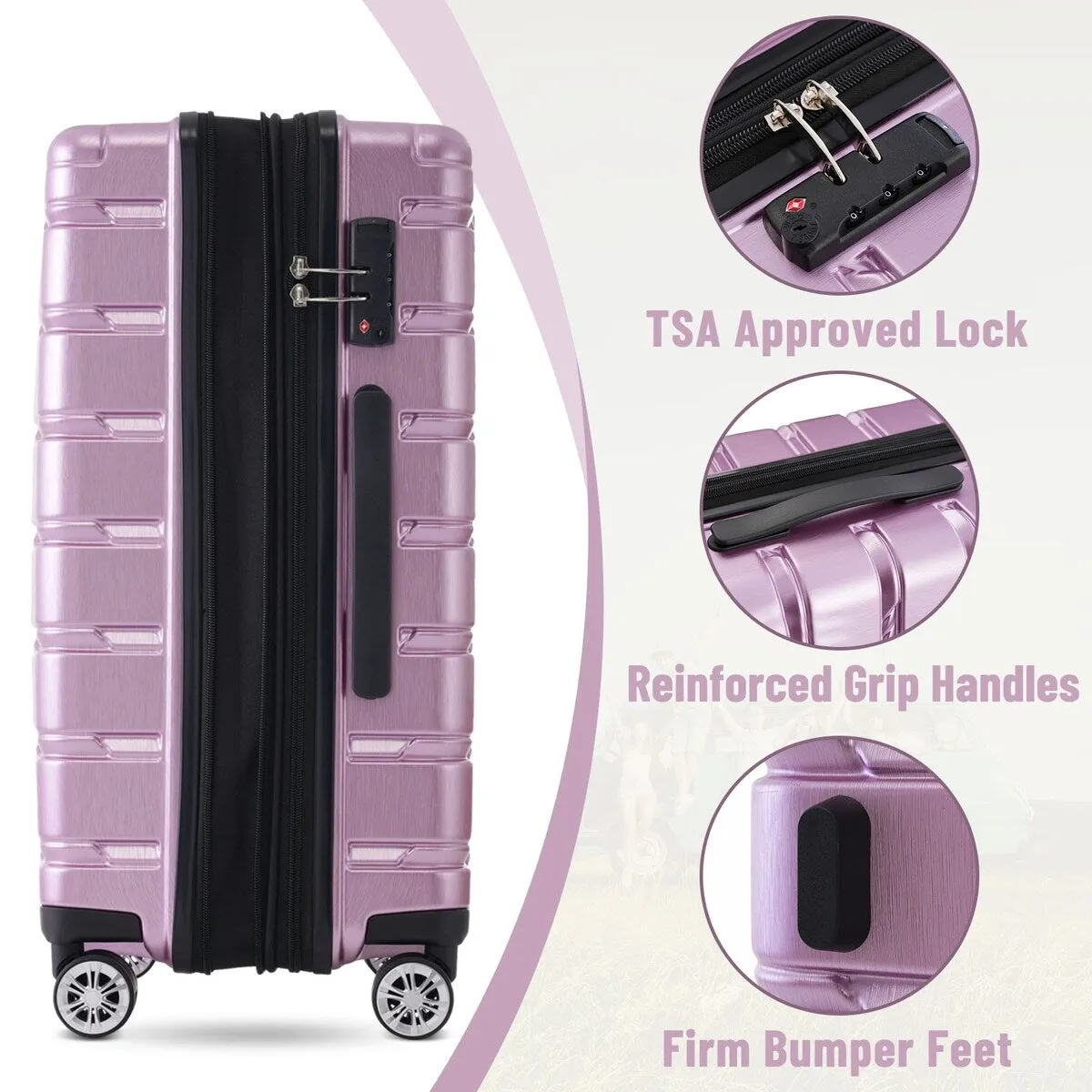 3 Piece Luggage Set Suitcase Set
