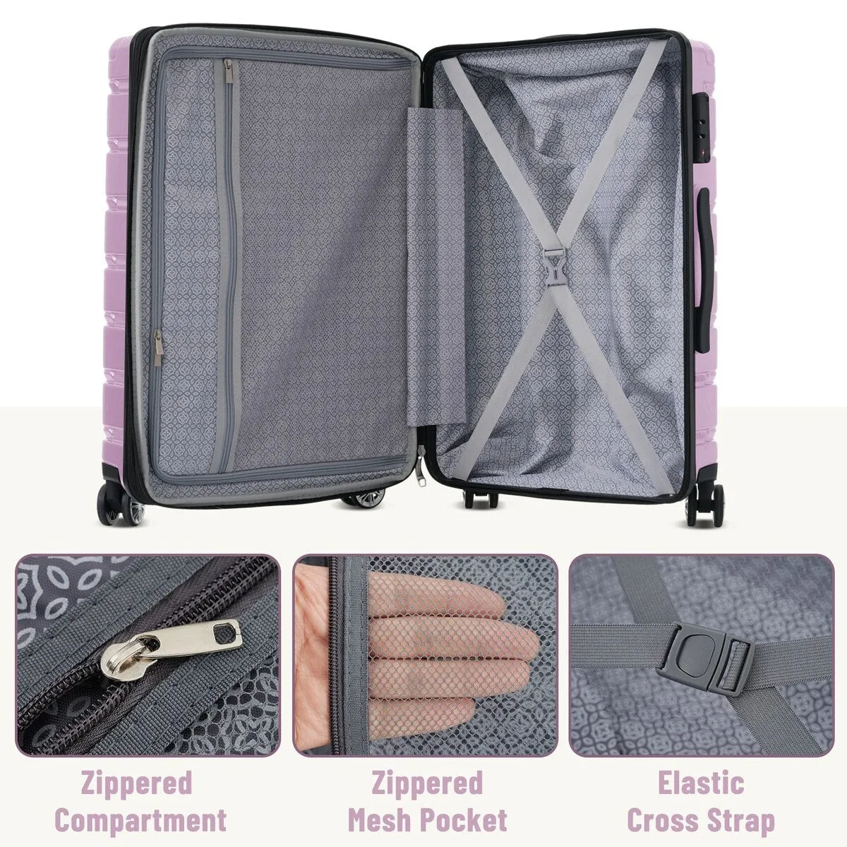 3 Piece Luggage Set Suitcase Set
