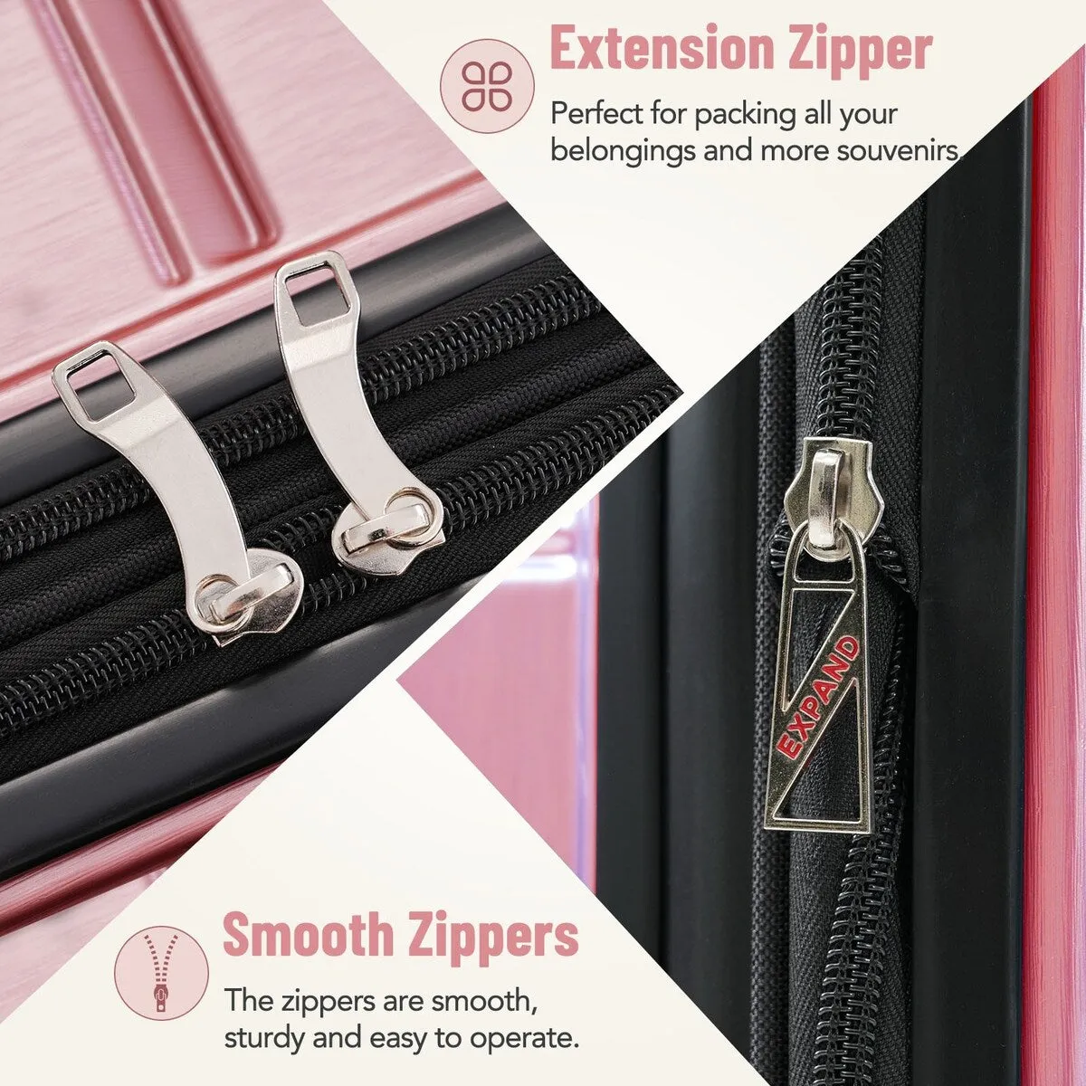 3 Piece Luggage Set Suitcase Set