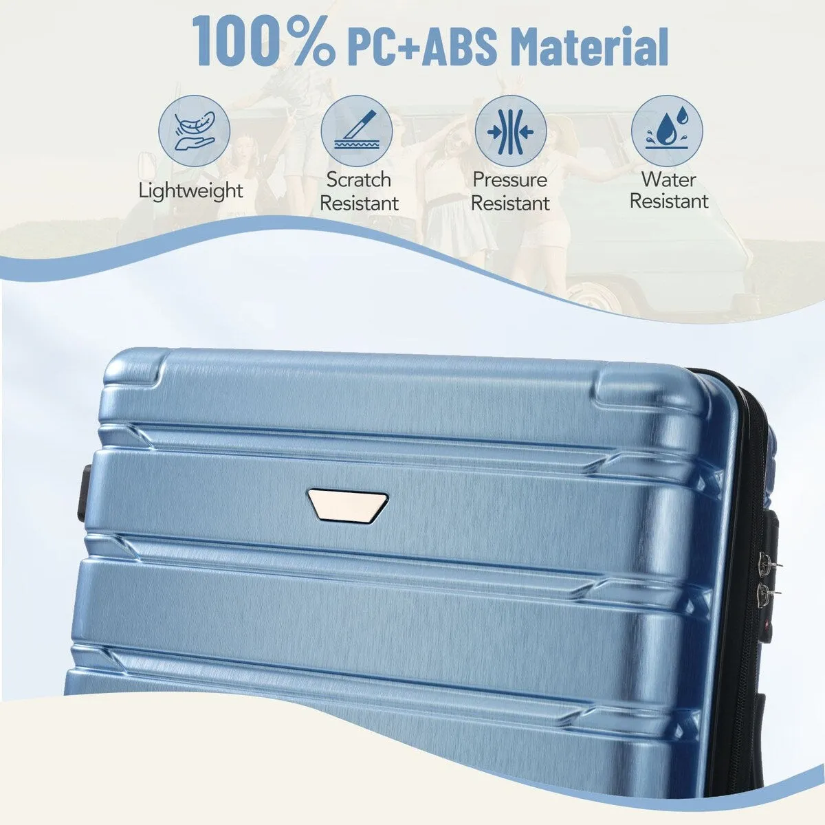 3 Piece Luggage Set Suitcase Set