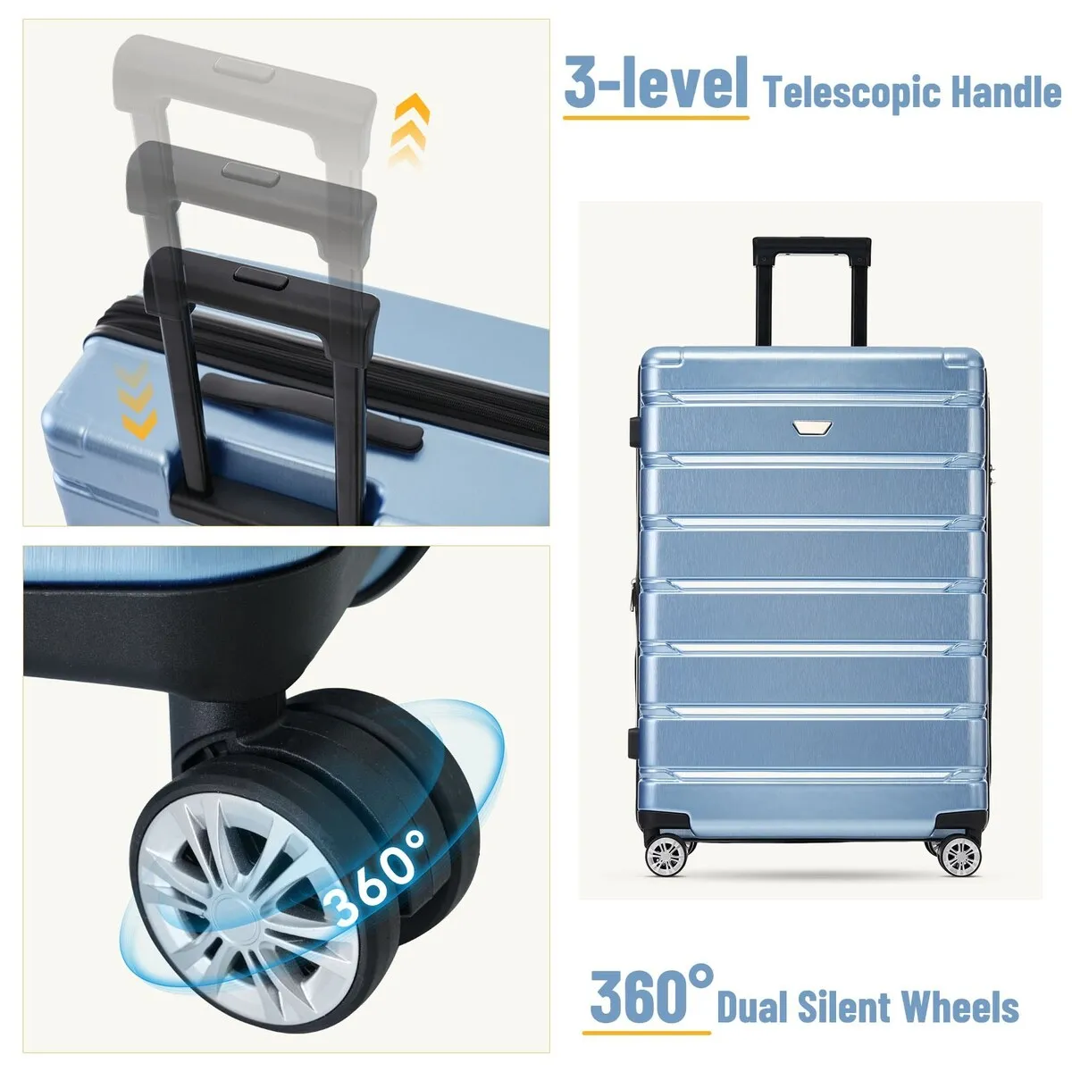 3 Piece Luggage Set Suitcase Set
