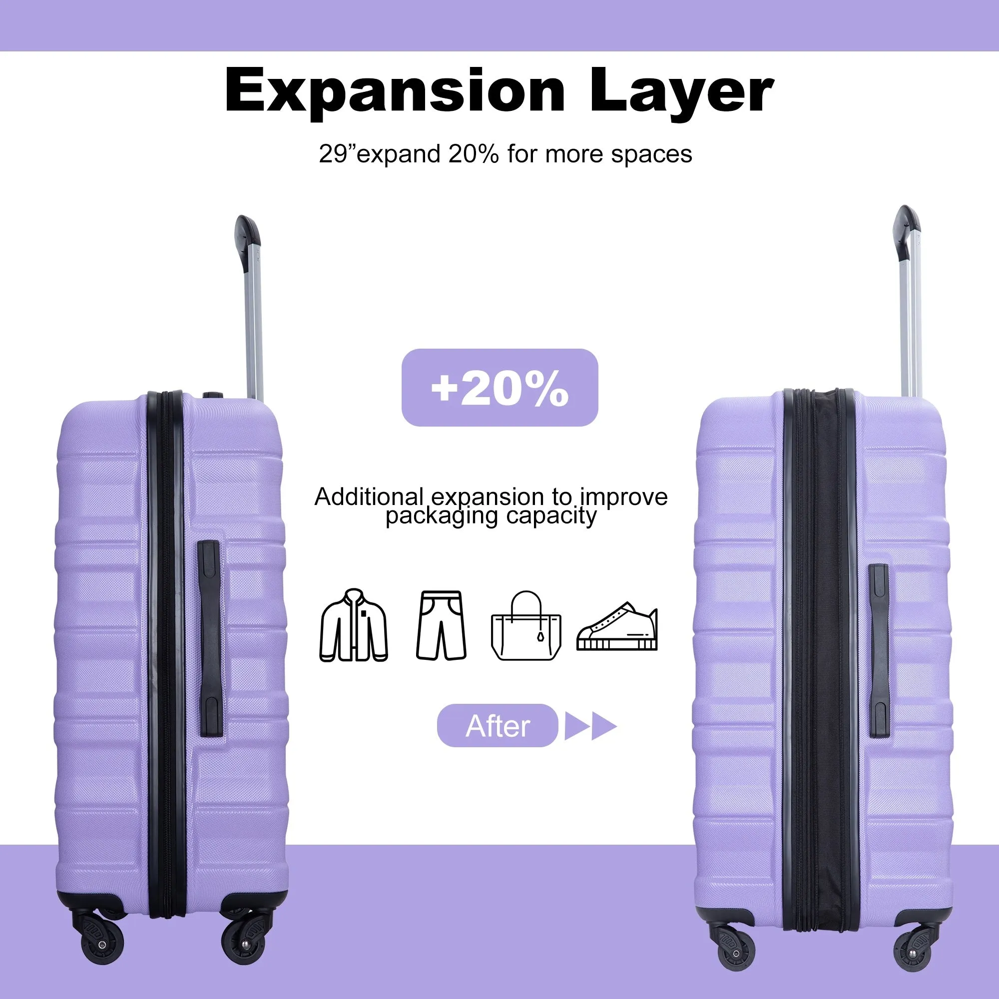 3 Piece Luggage Sets Suitcase/Trunk /Check-in Luggage /Carry-on Luggage