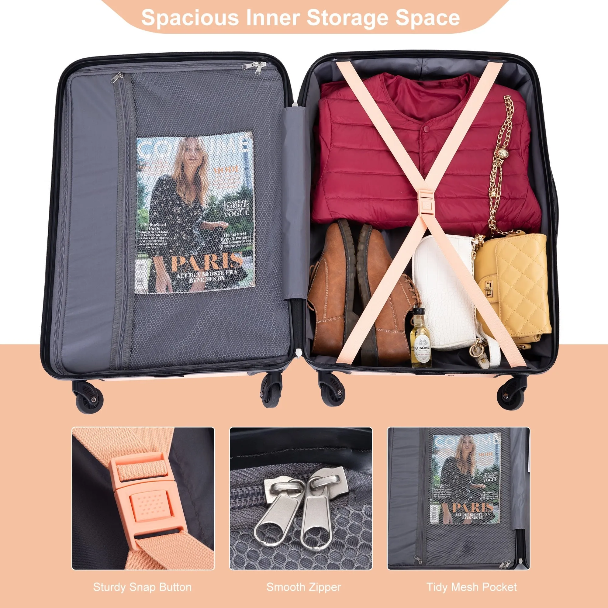 3 Piece Luggage Sets Suitcase/Trunk /Check-in Luggage /Carry-on Luggage