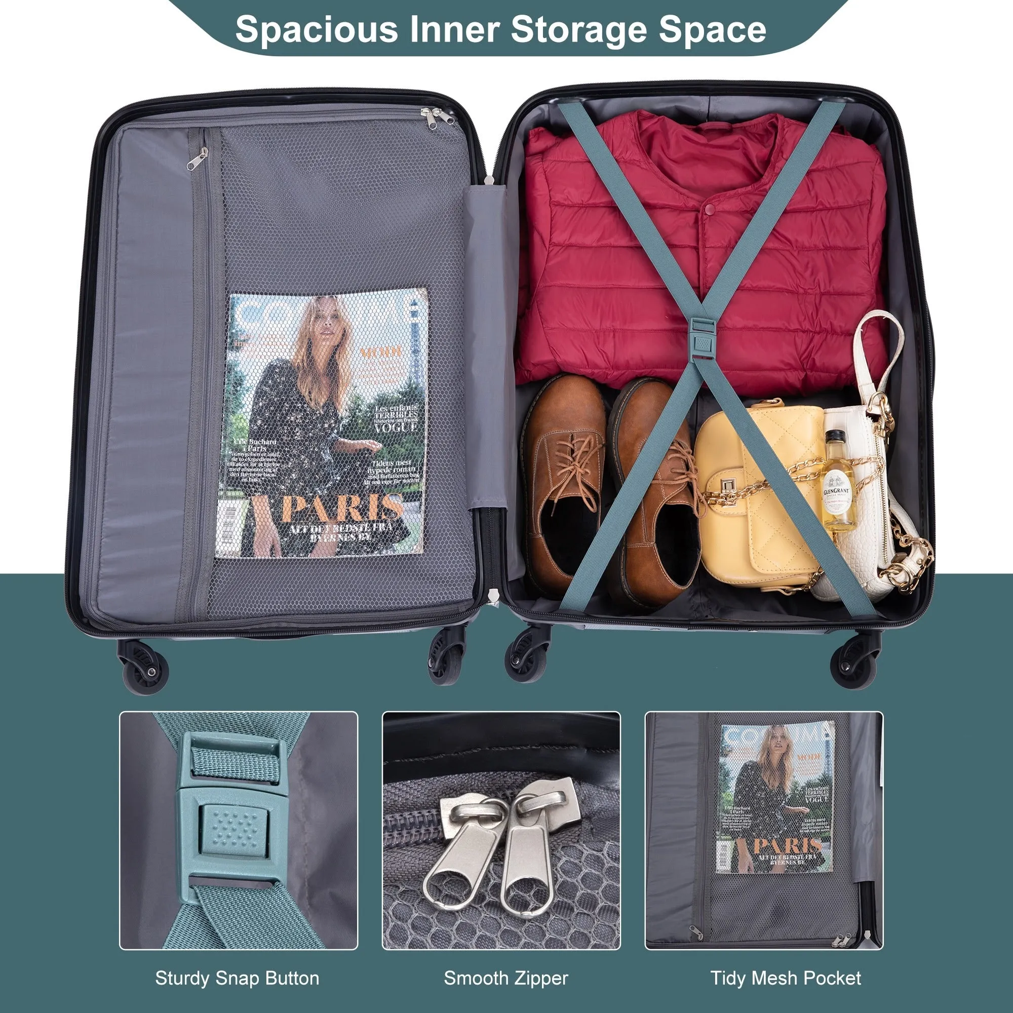 3 Piece Luggage Sets Suitcase/Trunk /Check-in Luggage /Carry-on Luggage