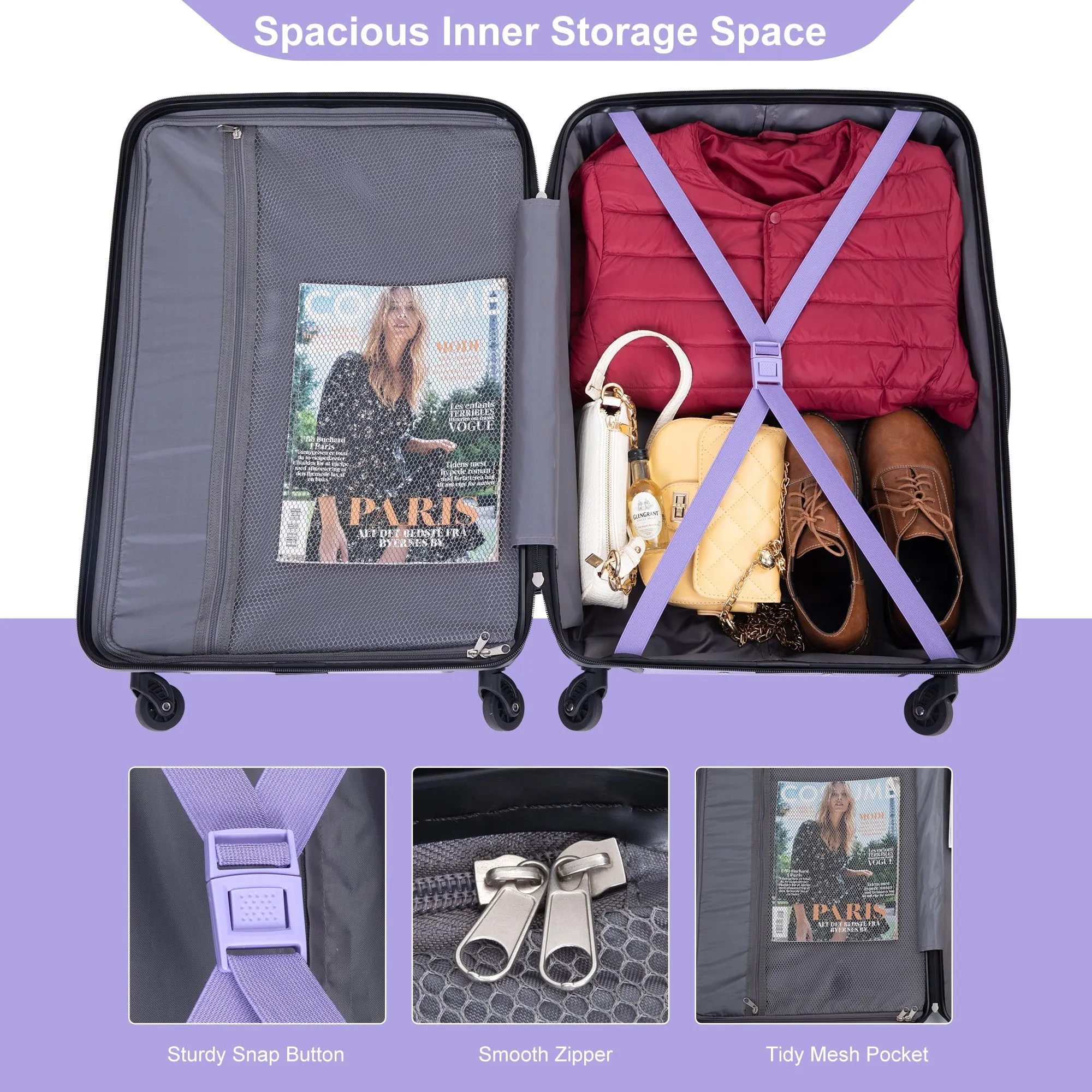 3 Piece Luggage Sets Suitcase/Trunk /Check-in Luggage /Carry-on Luggage