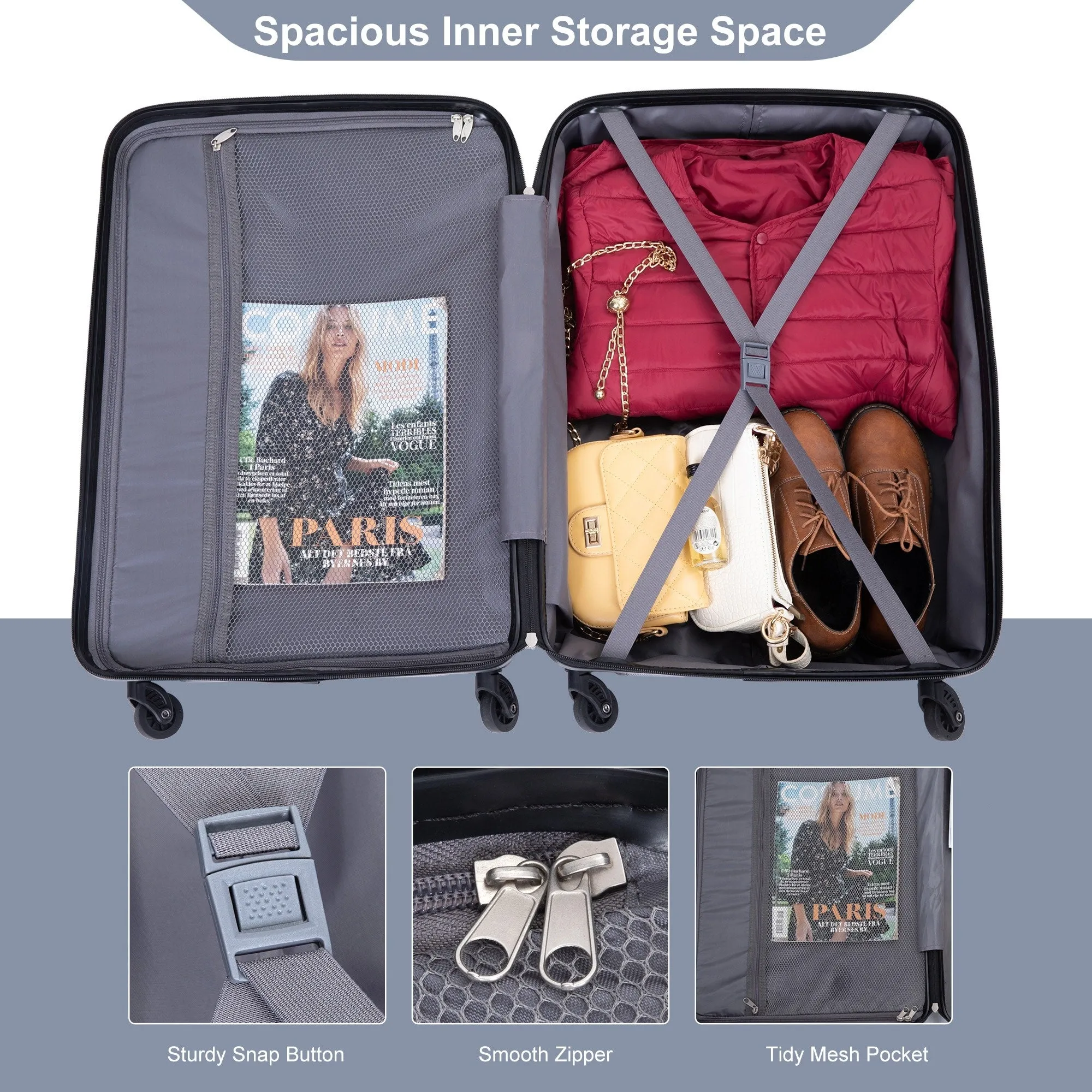3 Piece Luggage Sets Suitcase/Trunk /Check-in Luggage /Carry-on Luggage