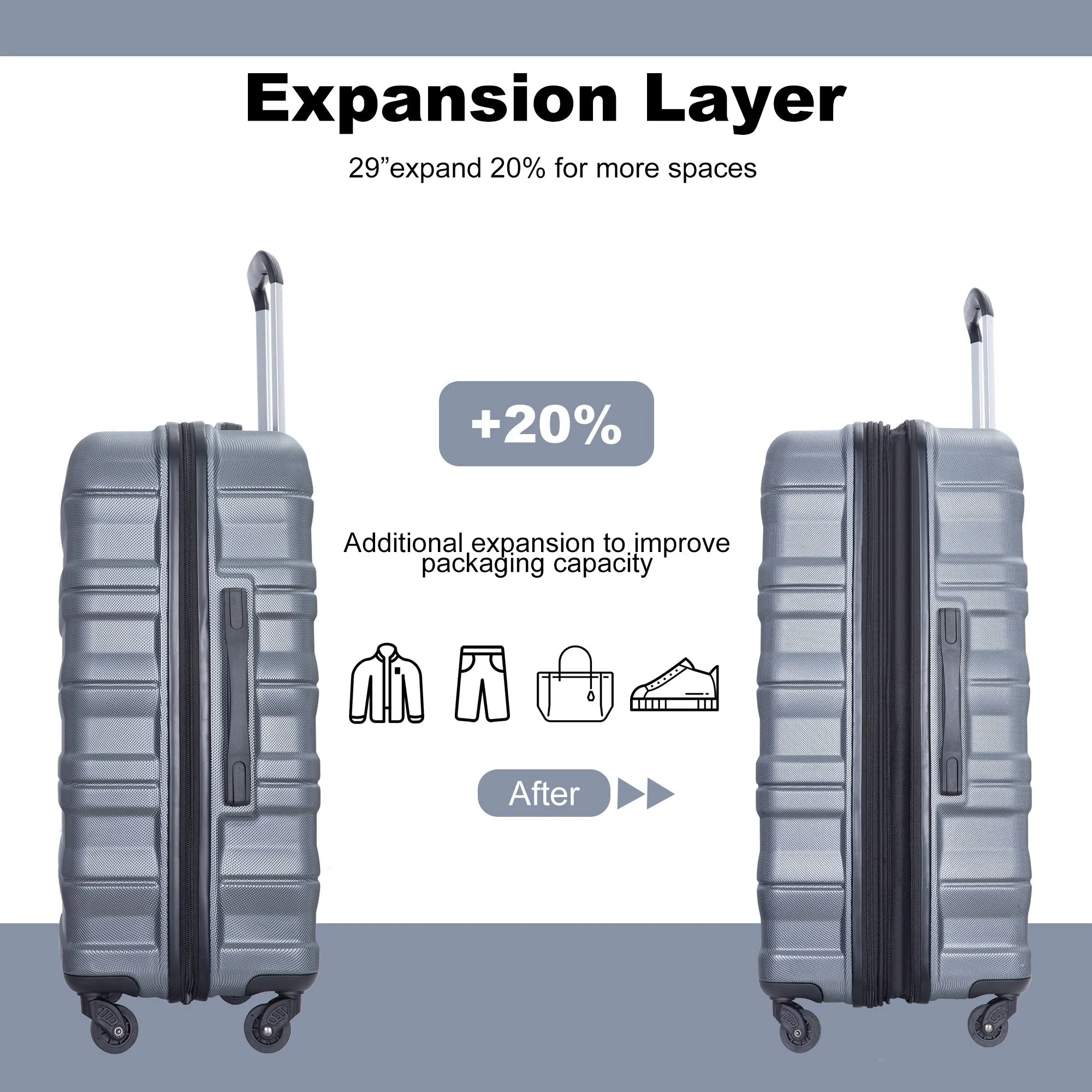 3 Piece Luggage Sets Suitcase/Trunk /Check-in Luggage /Carry-on Luggage
