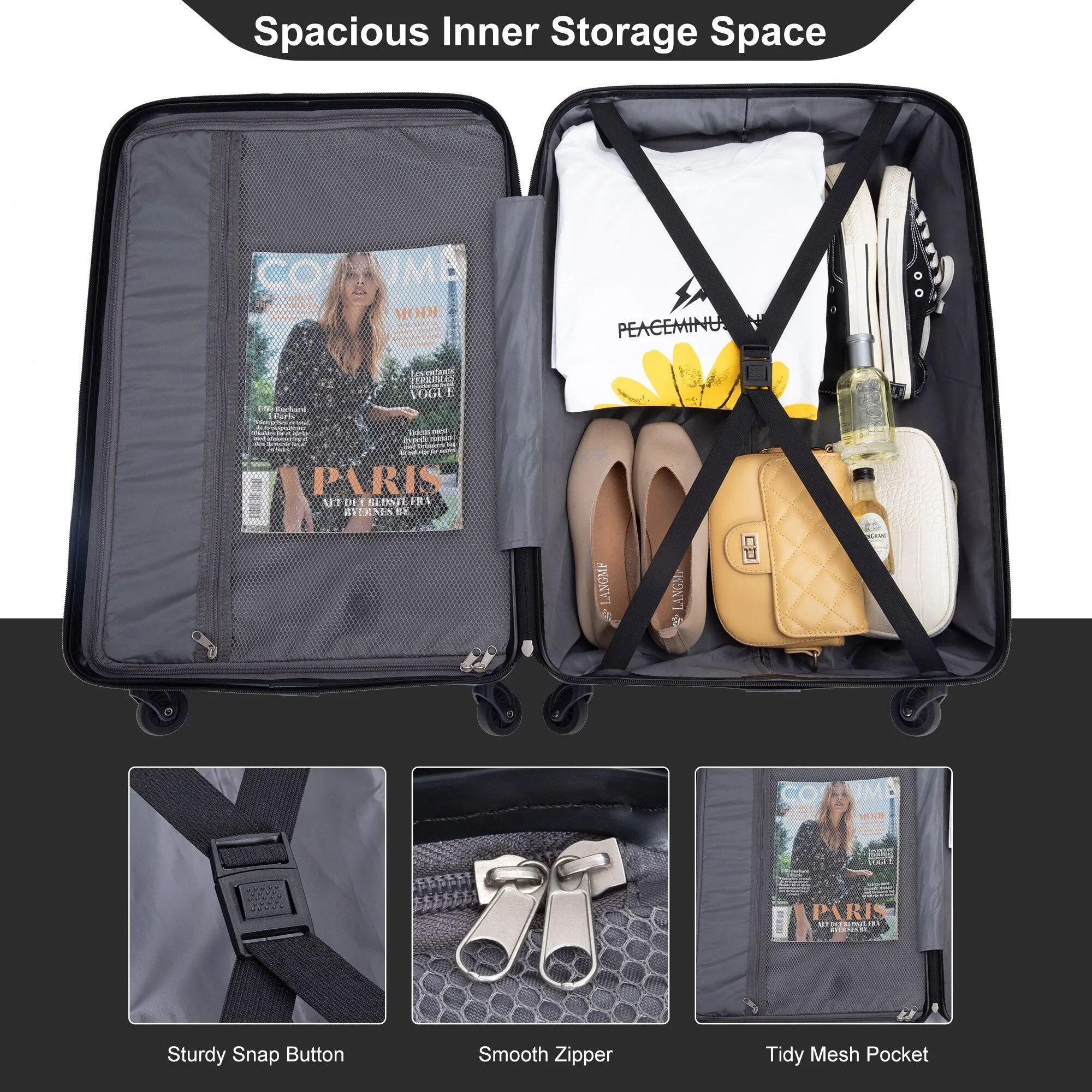3 Piece Luggage Sets Suitcase/Trunk /Check-in Luggage /Carry-on Luggage