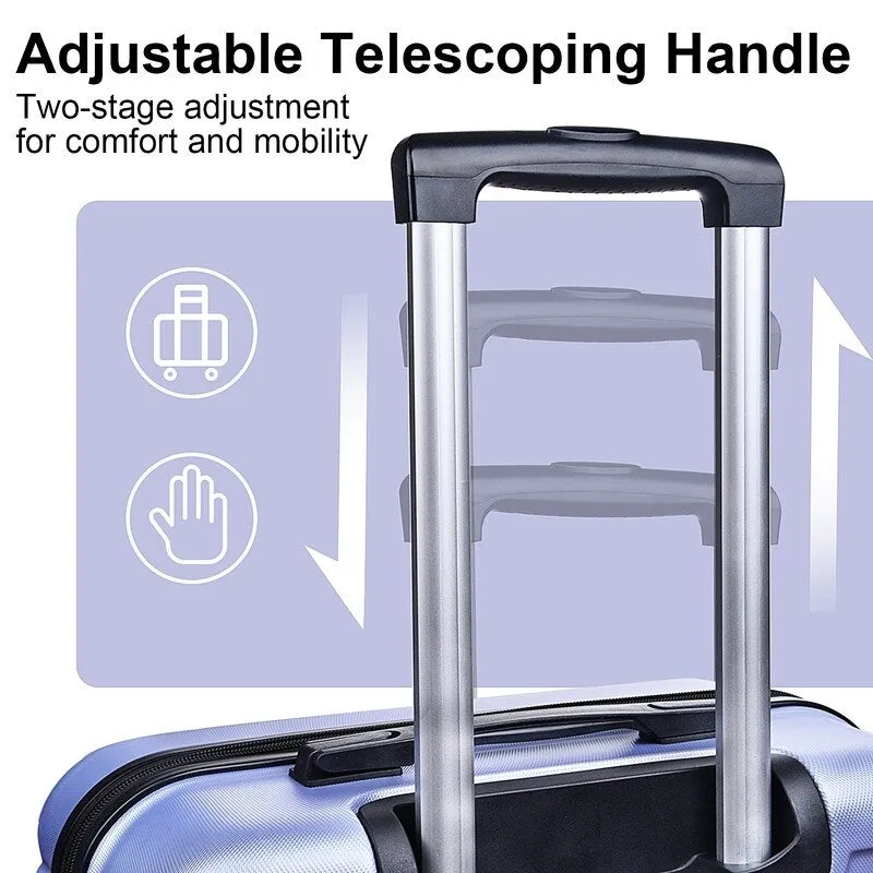 3 Piece Luggage Suitcase Sets with Spinner Wheels and TSA lock,20"/24"/28"