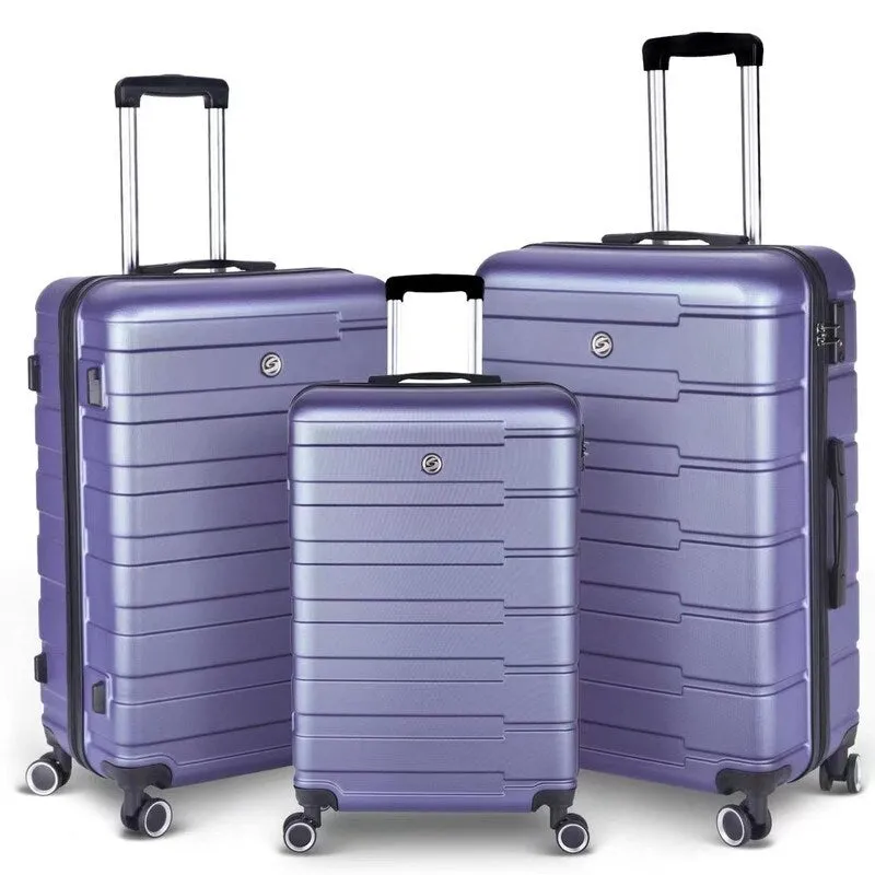 3 Piece Luggage Suitcase Sets with Spinner Wheels and TSA lock,20"/24"/28"