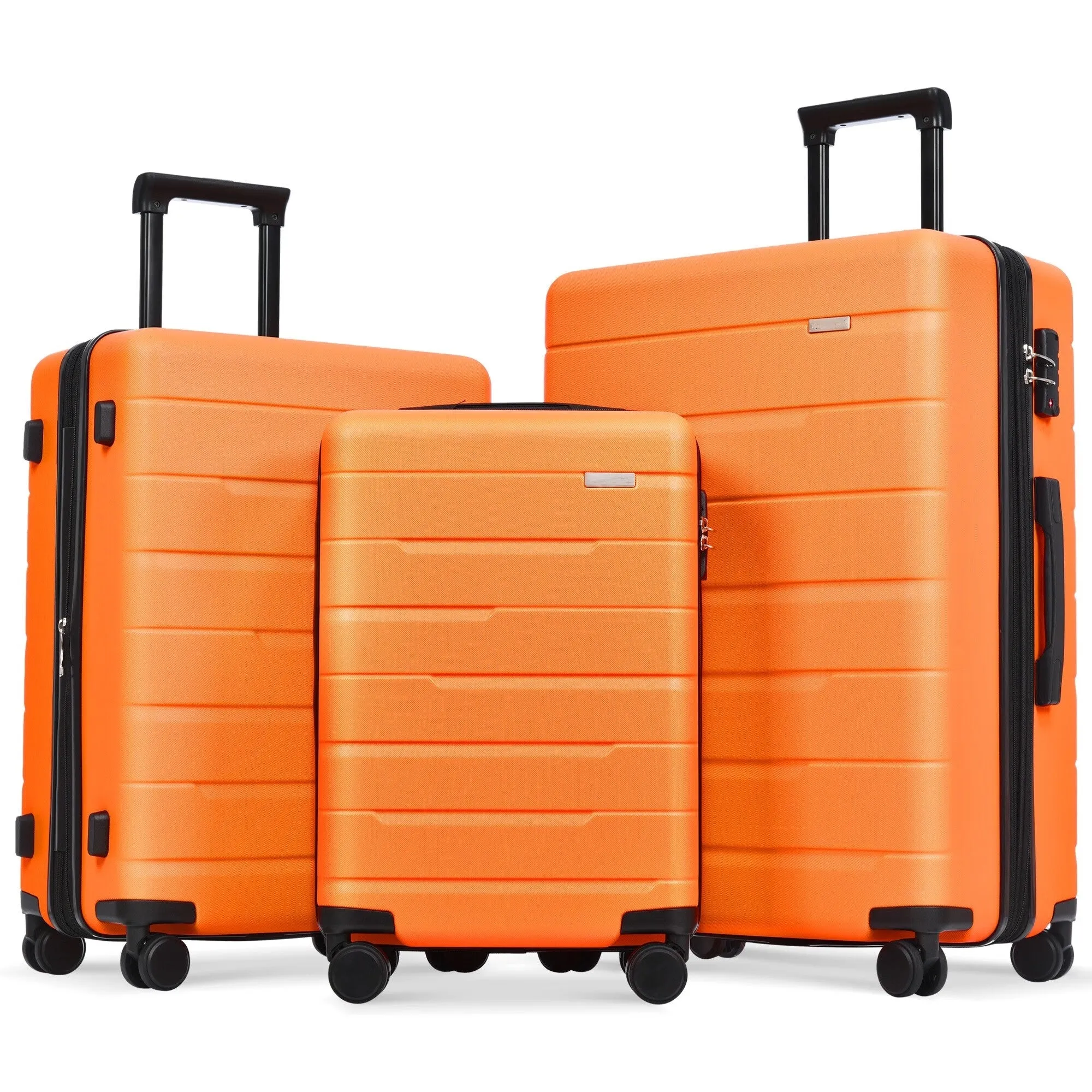 3 Piece Suitcase Luggage Sets with Spinner Wheels and TSA Lock (20/24/28)