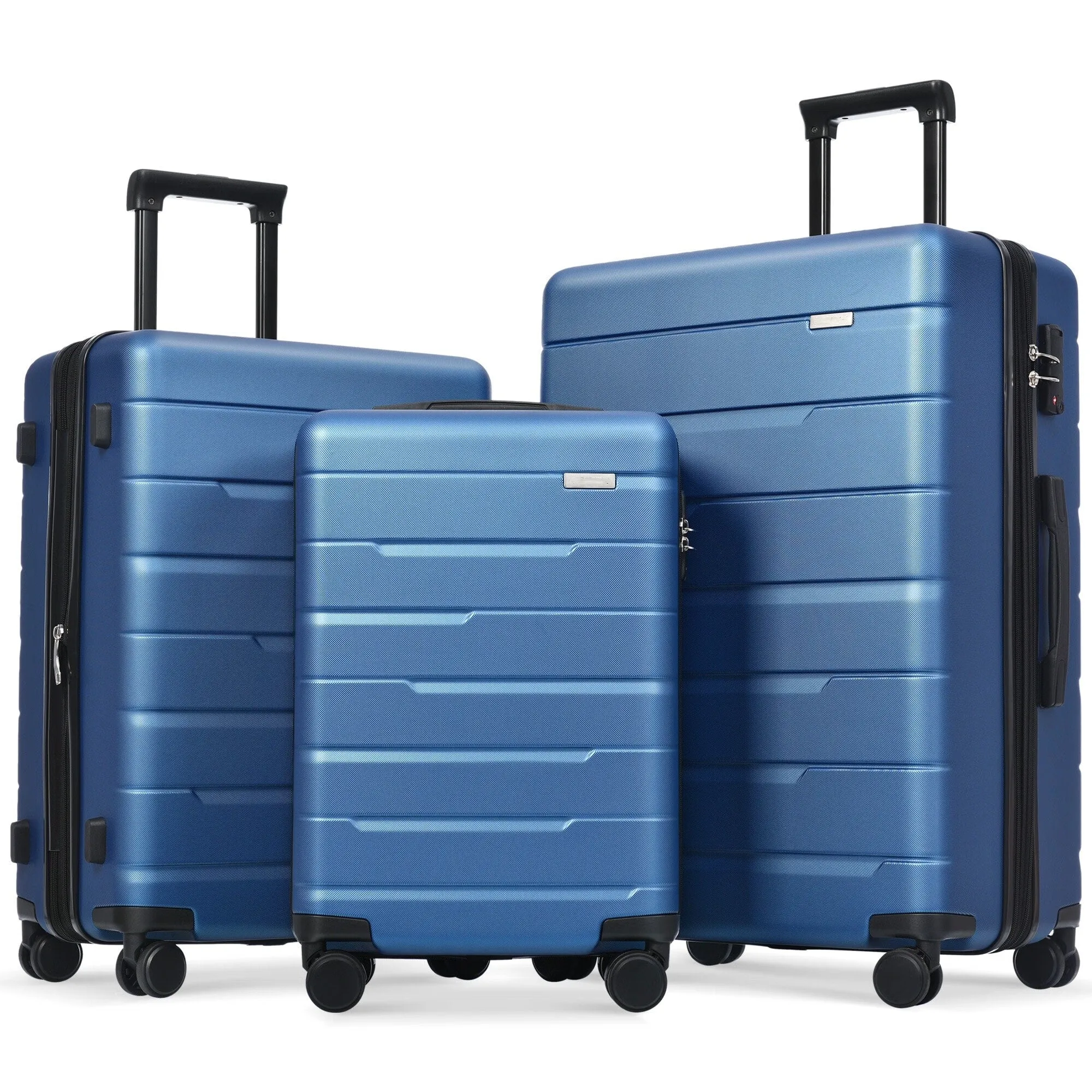 3 Piece Suitcase Luggage Sets with Spinner Wheels and TSA Lock (20/24/28)