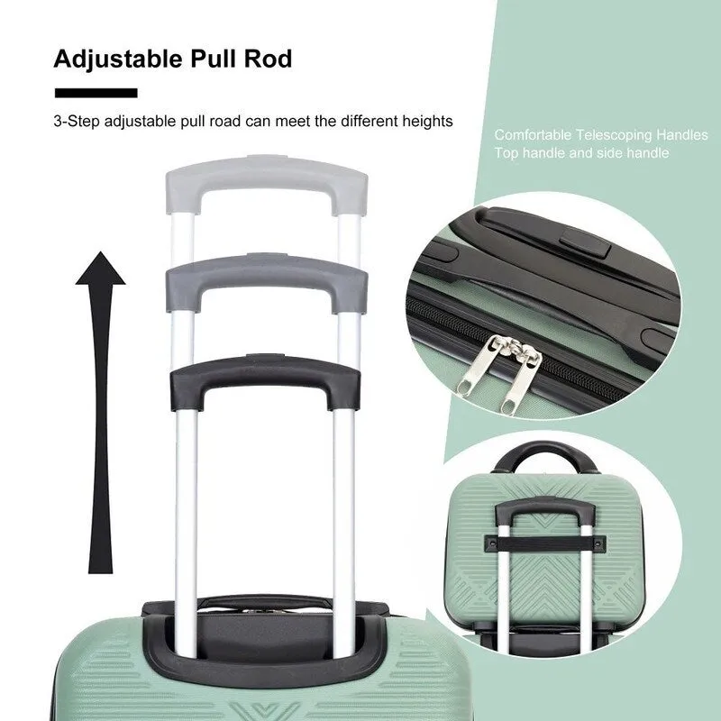 4-piece ABS Lightweight Suitcase