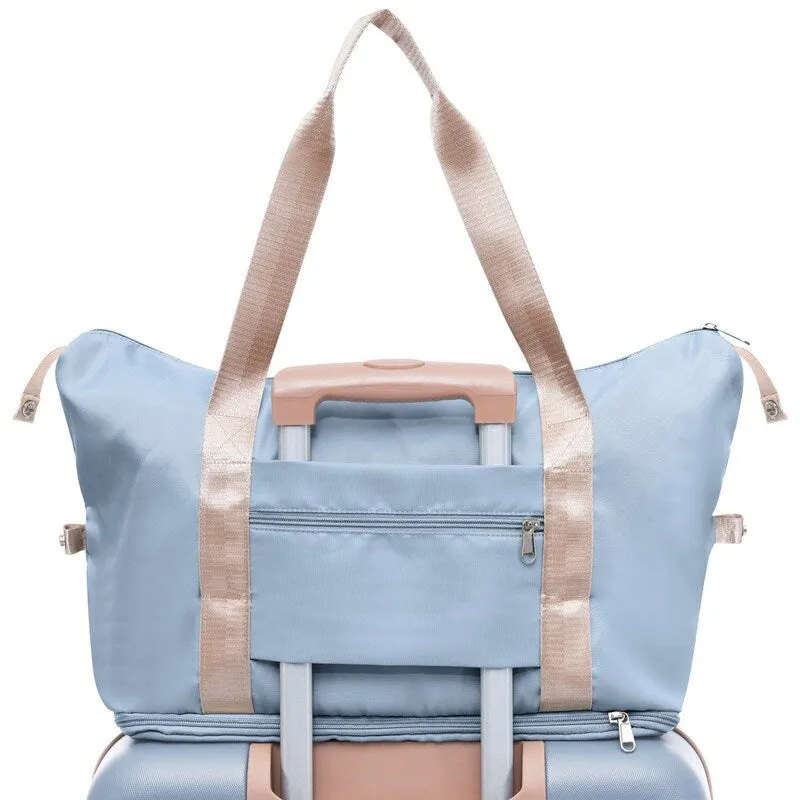 4Pcs Expandable ABS Durable Suitcase Luggage Sets with Travel Bag