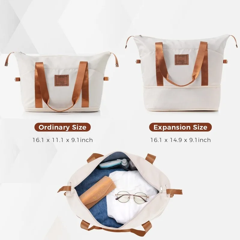 4Pcs Expandable ABS Durable Suitcase Luggage Sets with Travel Bag