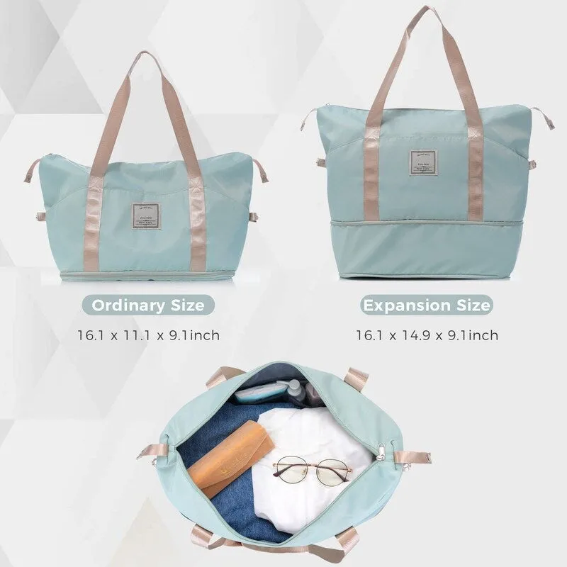 4Pcs Expandable ABS Durable Suitcase Luggage Sets with Travel Bag