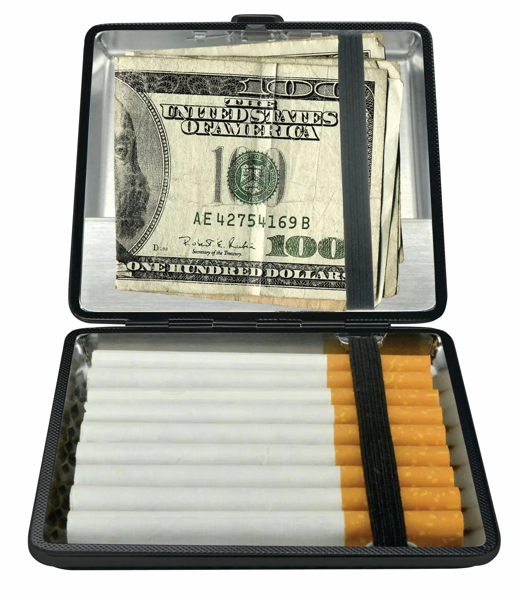 Cigarette Case with USB Coil Lighter - 8 Pieces Per Retail Ready Display 23235