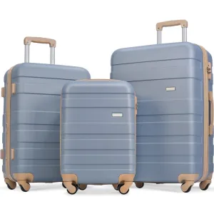 Expandable ABS Hardshell Clearance Luggage Suitcase, 3pcs sets Suitcase