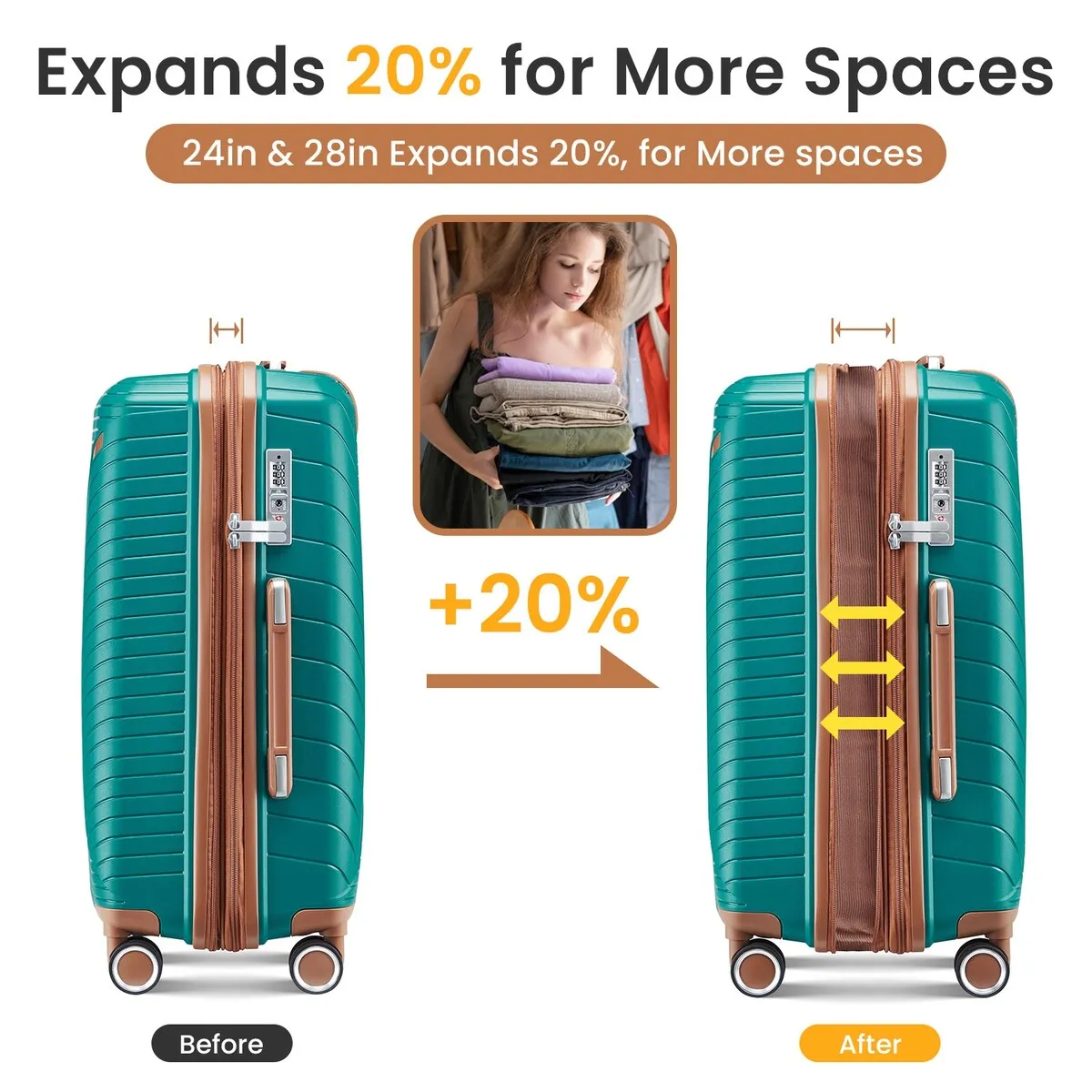Luggage Sets 4 Piece(14/20/24/28)