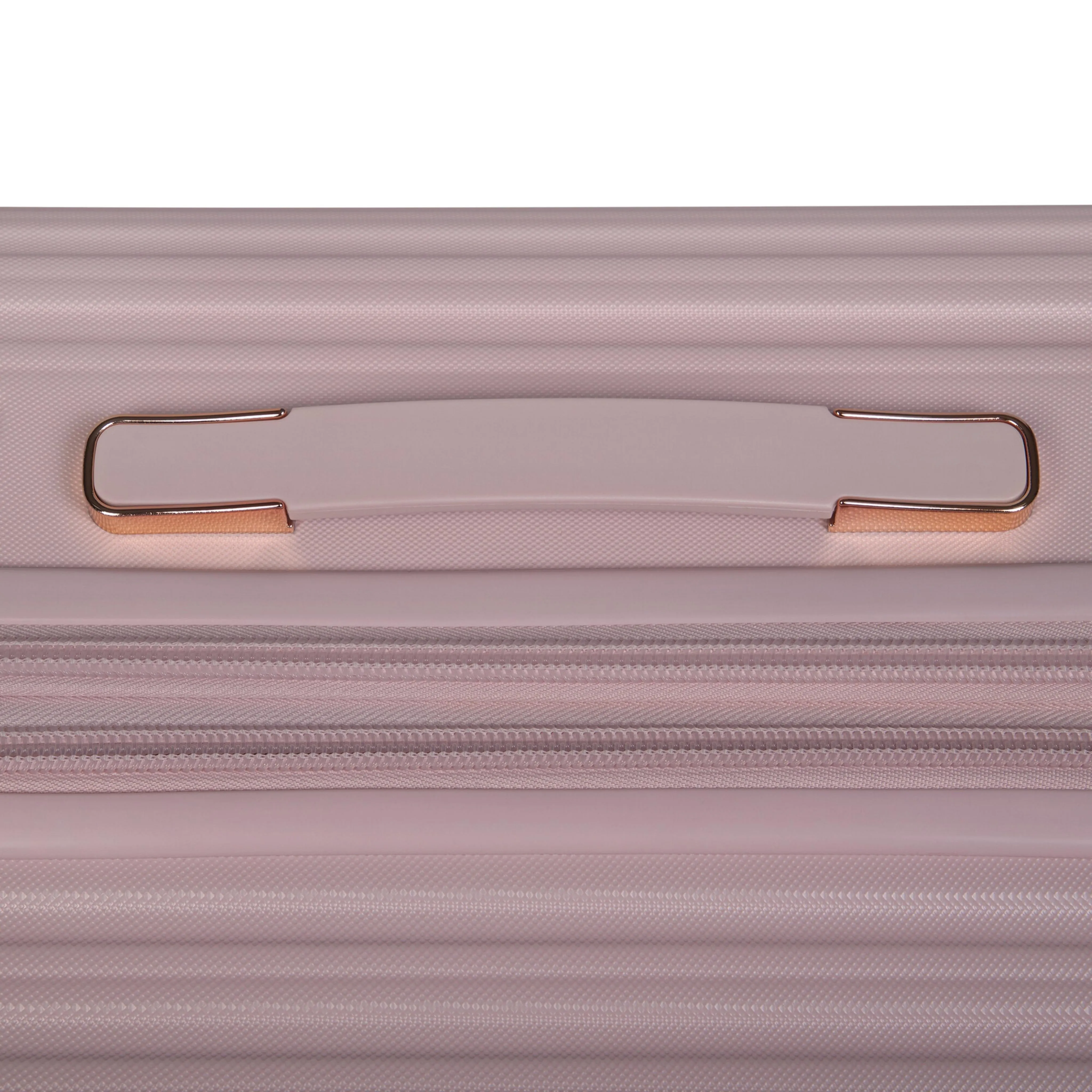 Luxuriant 3 Piece Hardside 8 Wheel Expandable Spinner Set (Prada Pink)