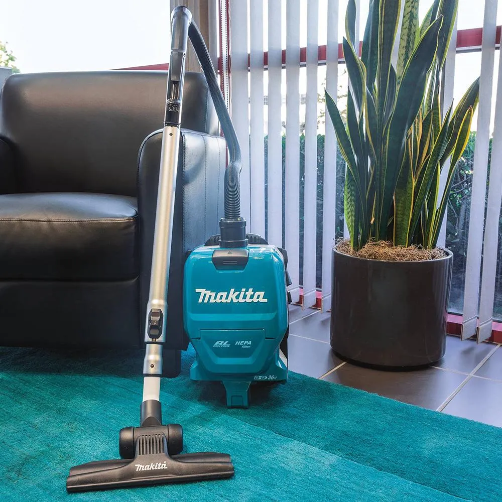 Makita XCV09Z 36 Volt X2 1/2 Gallon Brushless Backpack Dry Vacuum, Bare Tool