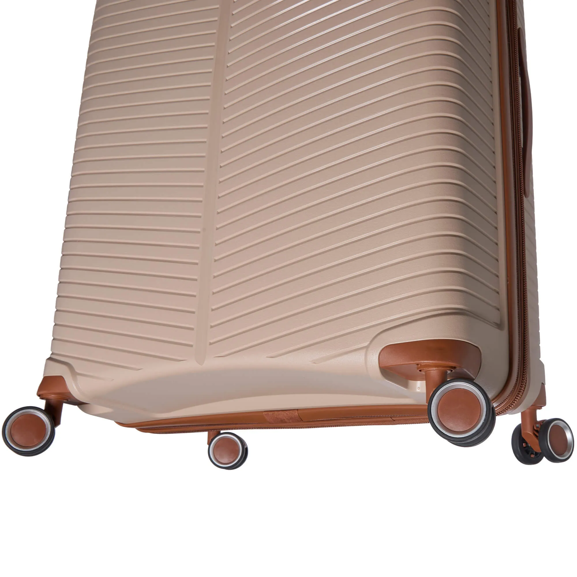 Mancini St. Lucia Collection Expandable Polypropylene Spinner Luggage 2pc Set 20 and 28 inch