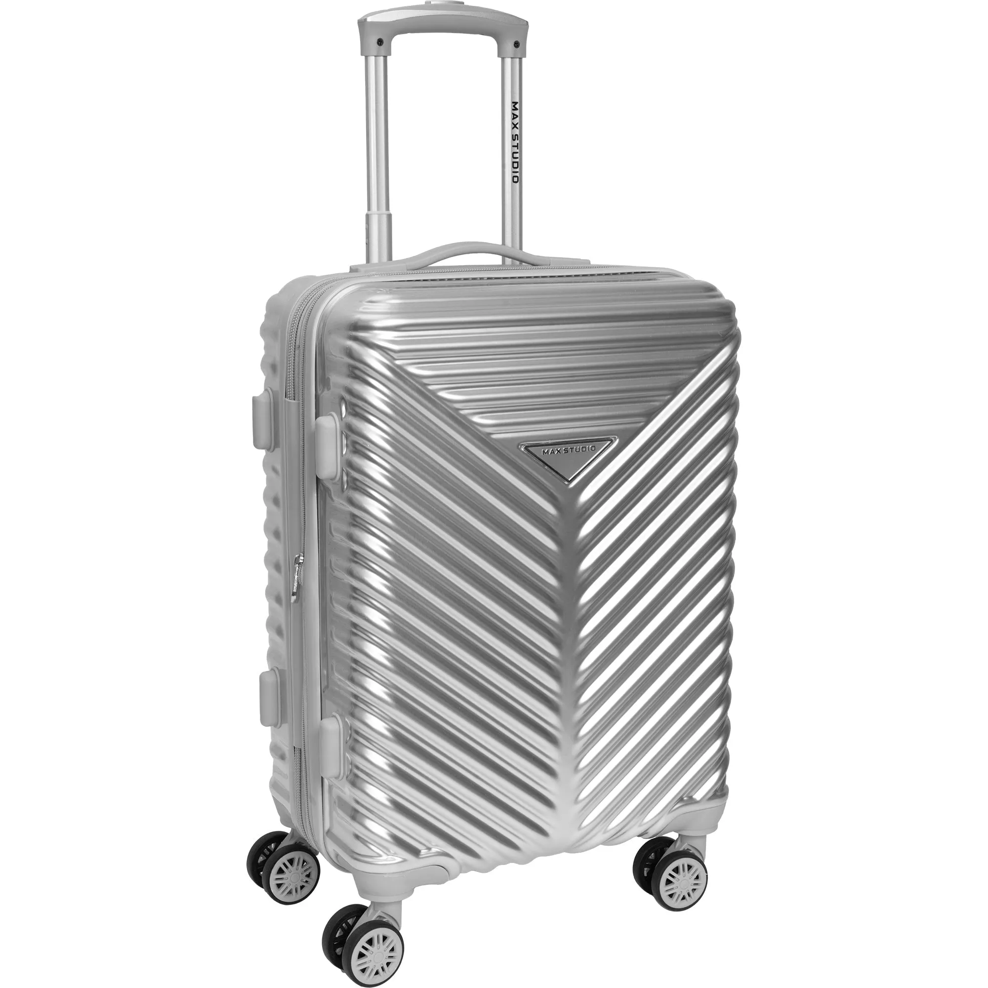 Max Studio 3 Piece Auckland Hardshell Expandable Lightweight Suitcase Double Spinner Wheels Luggage Set