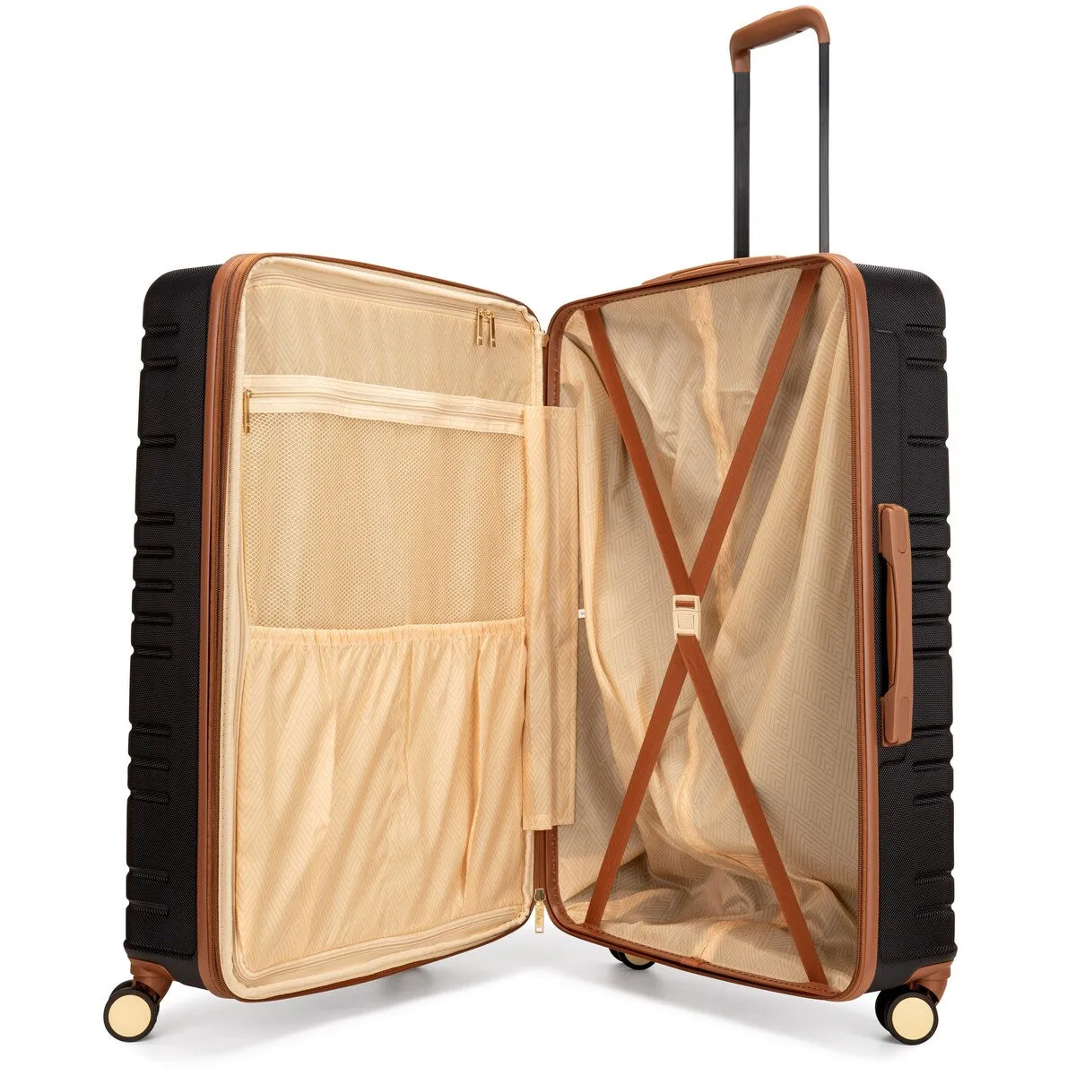 Miami CarryOn Brickell 3 Piece Expandable Retro Spinner Luggage Set