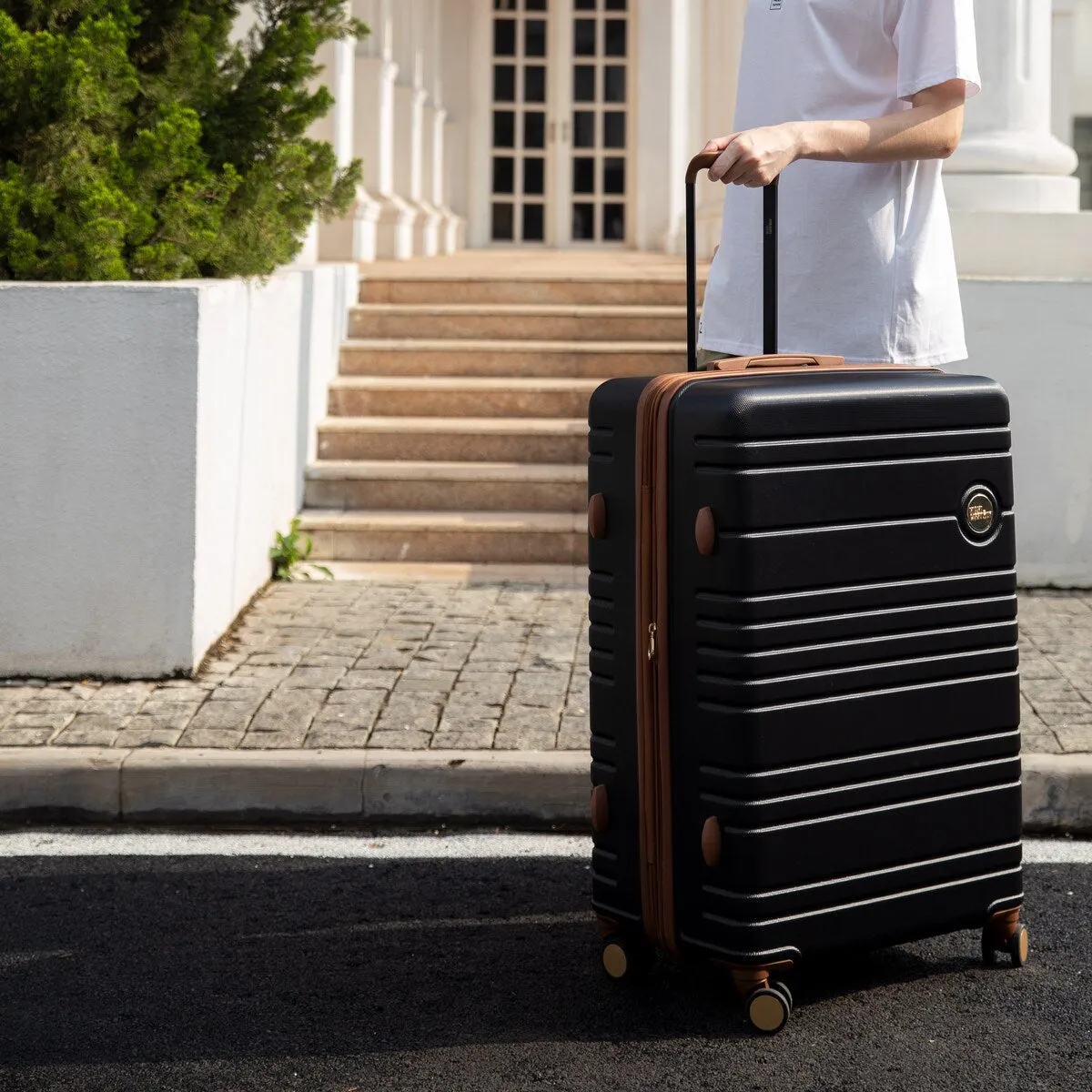 Miami CarryOn Brickell 3 Piece Expandable Retro Spinner Luggage Set