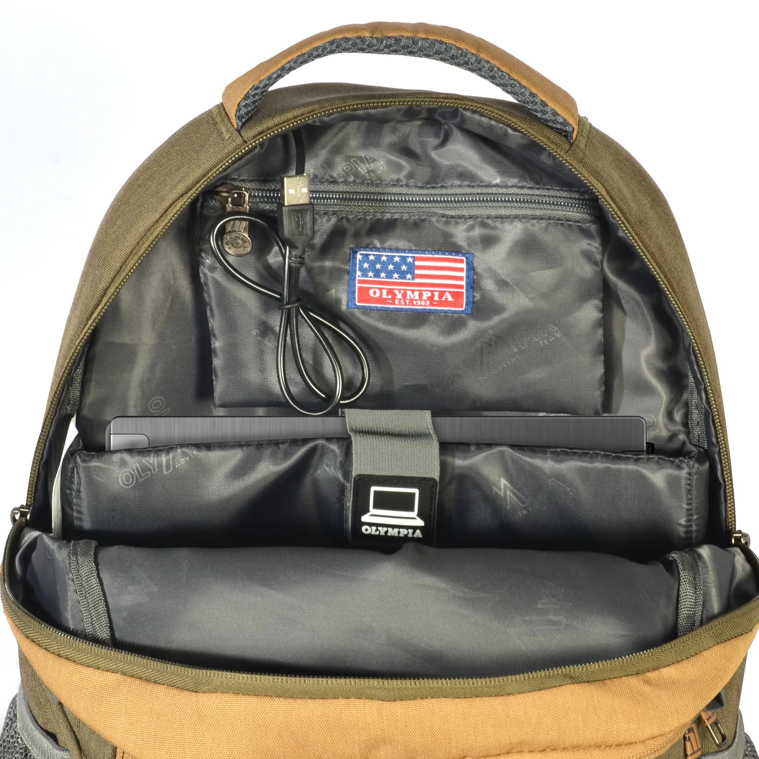 Olympia Eagle Water-Resistant Lightweight Backpack