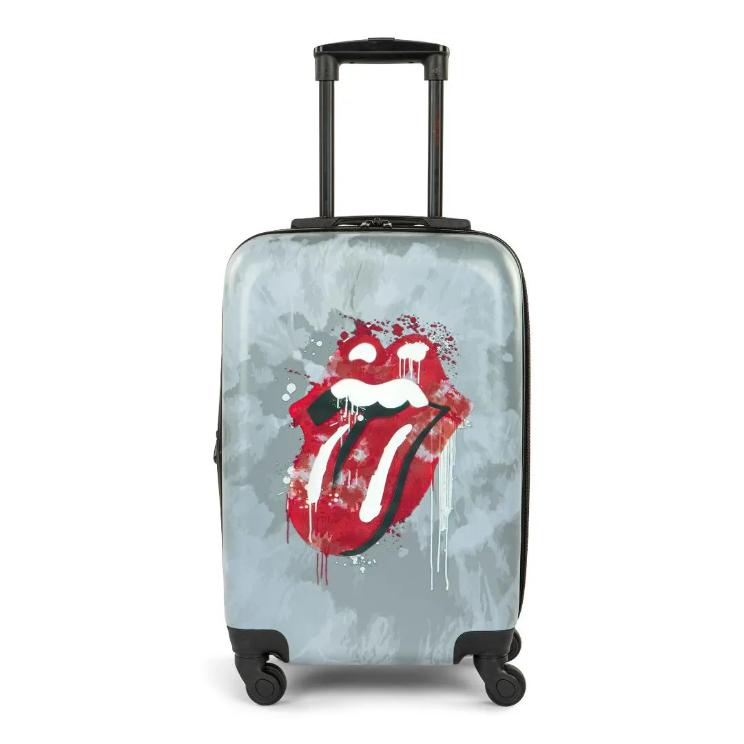 Rolling Stones Grey Tie Dye Carry-On Luggage