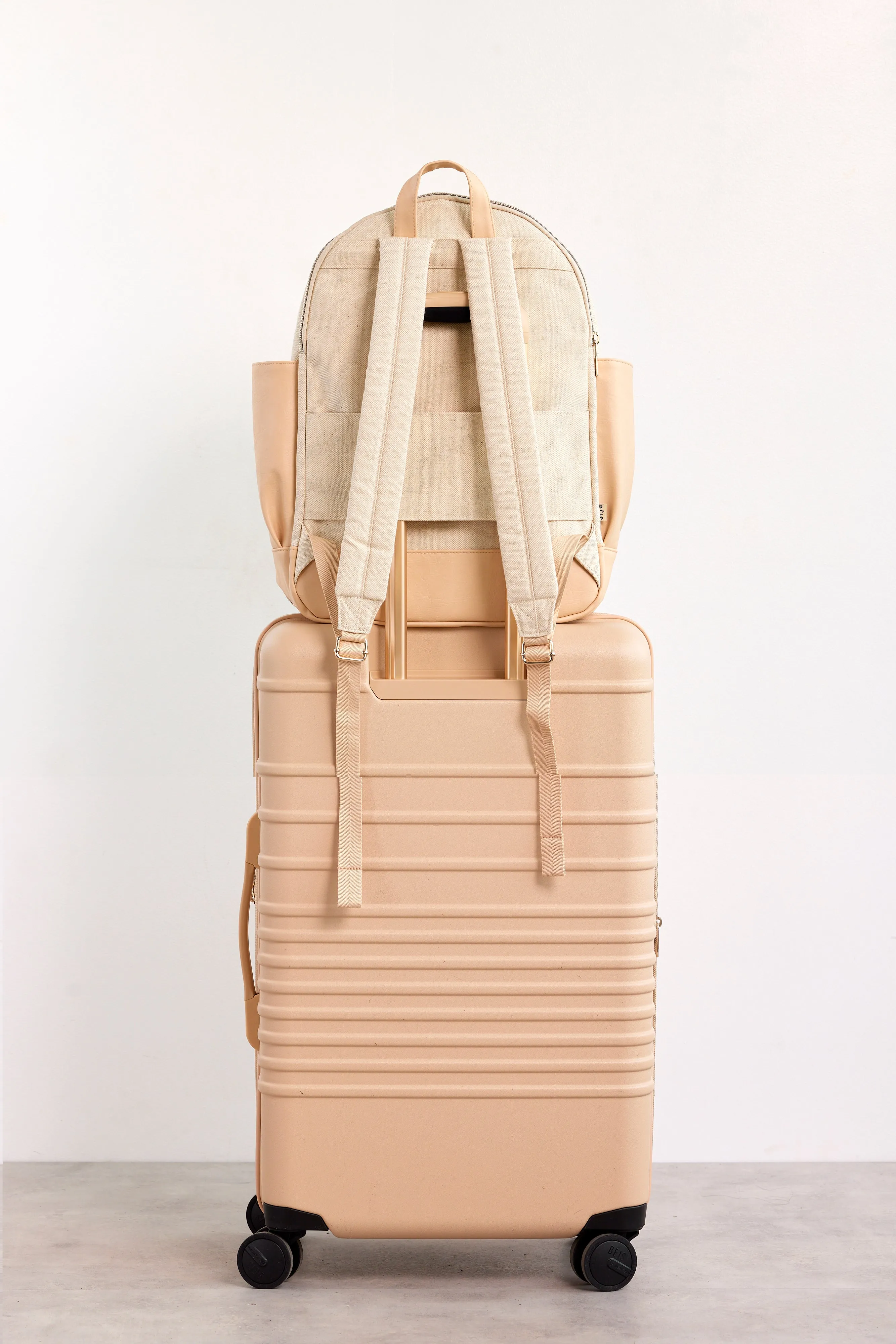 The Travel Backpack in Beige