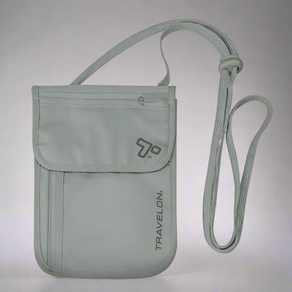 Travelon RFID Blocking Hidden Neck Pouch Wallet