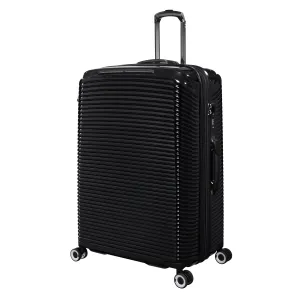Traversed 28" Hardside Checked 8 Wheel Expandable Spinner (Black)