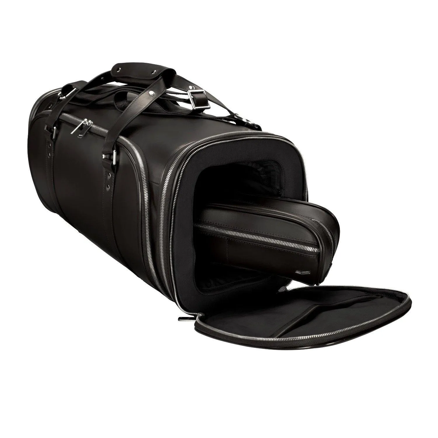 Vocier 2-Piece Travel Set Leather Travel Bag & Dopp Kit